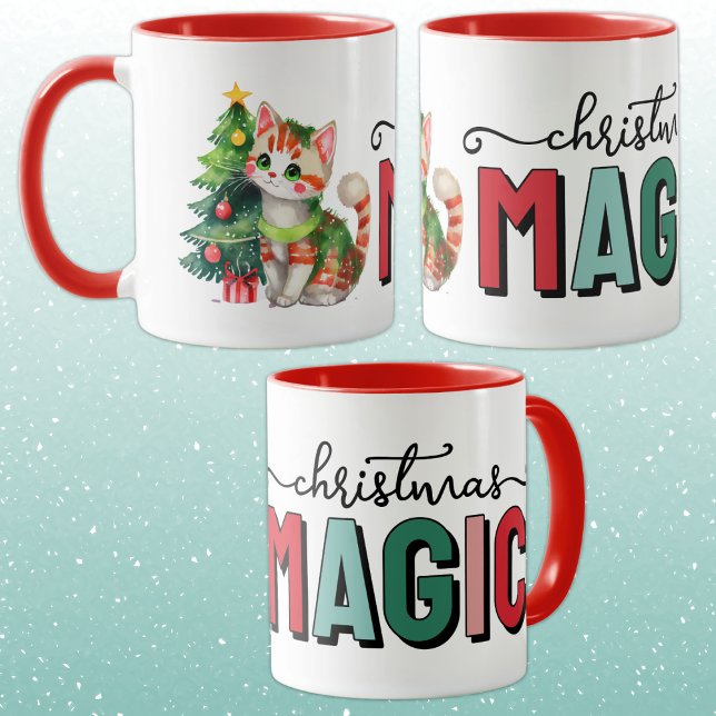 Cute cat christmas magic mug (Creator Uploaded)