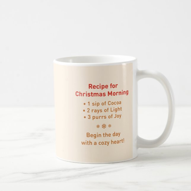 Cute Cat Christmas Mug Wrap (Right)