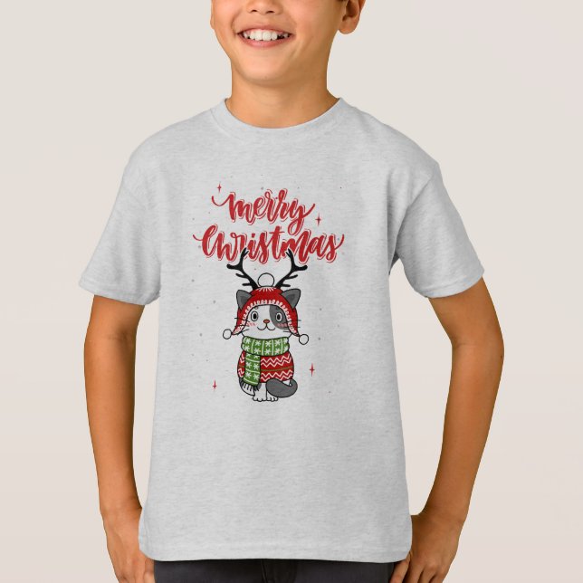 Cute Cat Christmas Stocking stuffers Galore T-Shirt (Front)