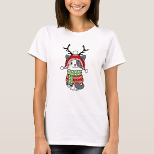 Cute Cat Christmas Stocking stuffers Galore T-Shirt