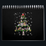 Cute Cat Christmas Tree Covered By Flashlight Calendar<br><div class="desc">Cute Cat Christmas Tree Covered By Flashlight</div>