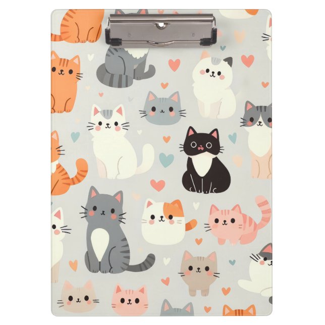 Cute Cat Clipboard (Front)