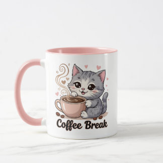 Cute Cat - Coffee Break -  Mug