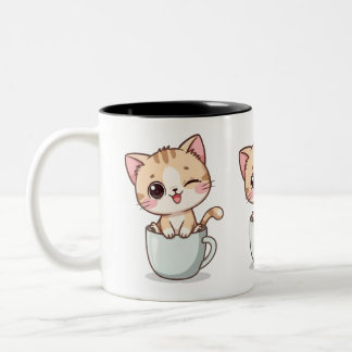 Cute Cat Coffee Mug – Funny Cat Lovers Gift