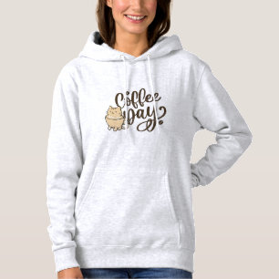 Cute Cat Coffee Pullover Hoodie