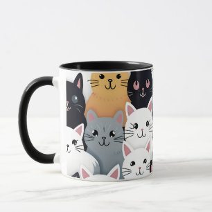 Cute Cat Collage Mug