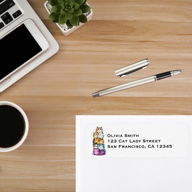 Cute Cat Colorful Watercolor Funny Animal Custom (Creator Uploaded)