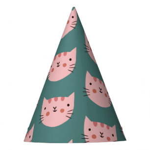 Cute  Cat colourful Birthday Party Hat