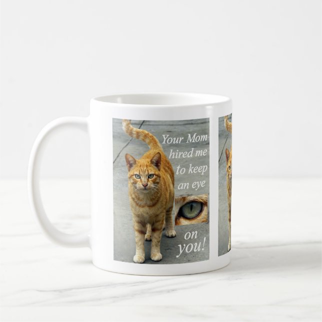 Cute Cat Comments Mug (Left)