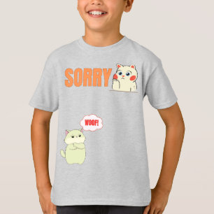 Cute Cat Confusion boy tshirt
