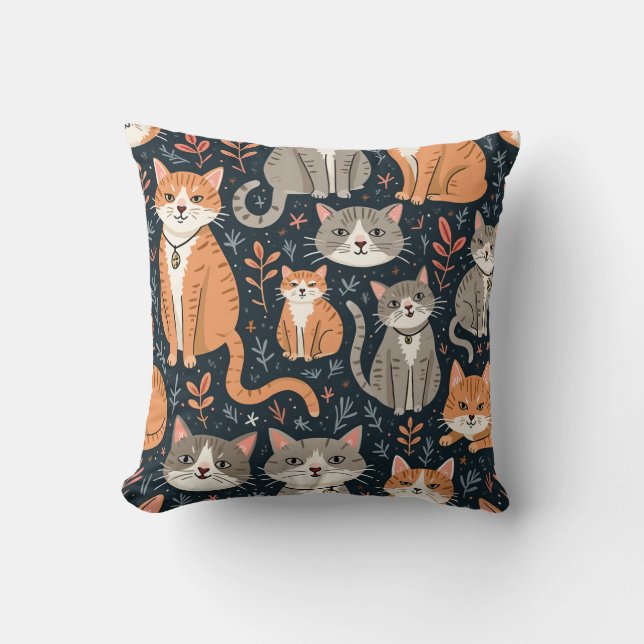 cute cat cushion (Front)