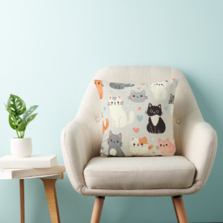 cute cat cushion