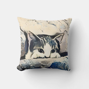 Cute cat cushion