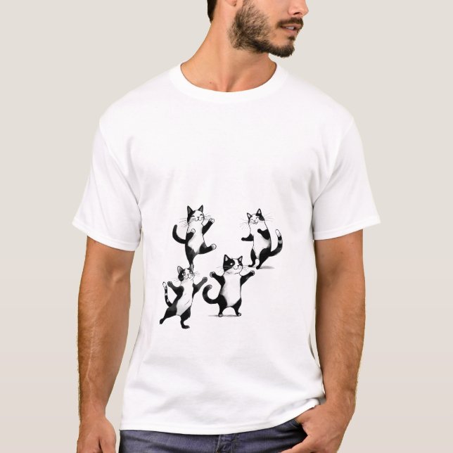 cute cat dance  T-Shirt (Front)