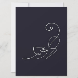 Cute Cat Design Cat Lovers Flat Card