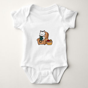 cute cat design cats lovers design baby bodysuit