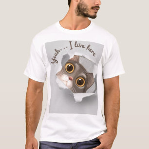 Cute Cat design for Cat Lovers T-Shirt