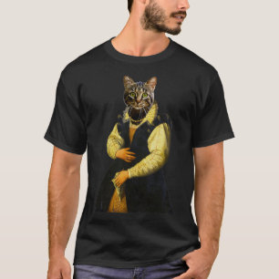 Cute cat Distinguish Royal Dog Pets on renaissance T-Shirt