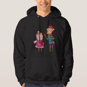 Cute Cat Dog Christmas Dog Lover Cat Owner Cat Mum Hoodie