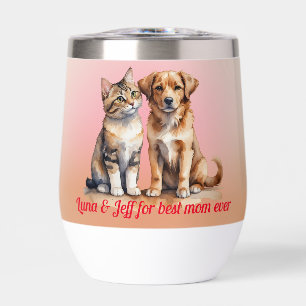 Cute Cat & Dog Watercolor