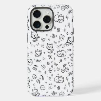 Cute Cat Doodle Phone Case