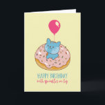 Cute Cat Doughnut Pun Sprinkles On Top Funny Birth Card<br><div class="desc">Funny and cute birthday card for those who love puns and humour. Perfect way to wish your friends and family happy birthday.  Visit our store for more birthday card collection. You'll find something cool,  humourous and sometimes sarcastic birthday cards for your special someone.</div>