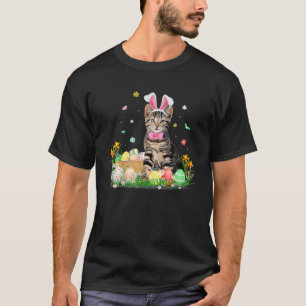Cute Cat Easter Day Bunny Eggs Costume Gift Mens W T-Shirt