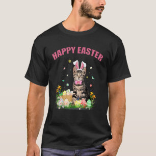 Cute Cat Easter Day Bunny Eggs Costume Mens Womens T-Shirt