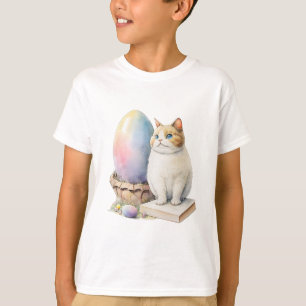 Cute Cat Easter Egg Happy Easter Day, Easter Cat T-Shirt