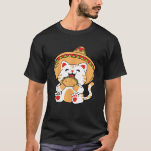 Cute Cat Eating Taco T-Shirt