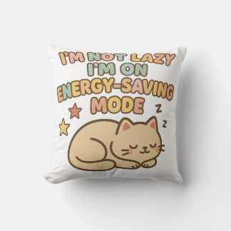 Cute Cat Energy Saver Tee Cushion