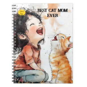 Cute Cat & Enjoy Joyful Moments Notebook