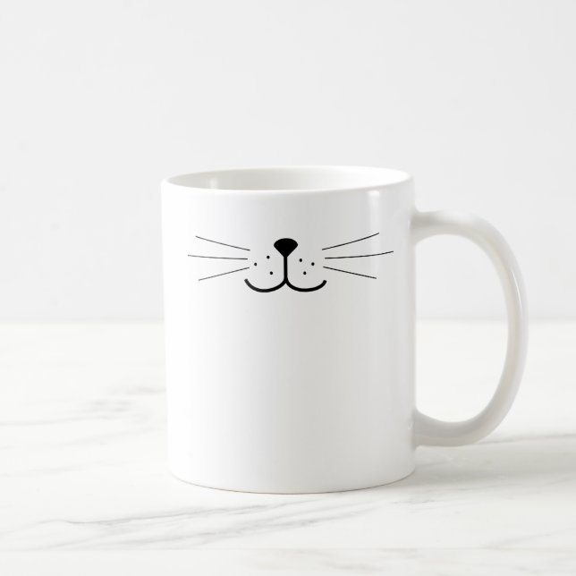 Cute Cat Face Coffee Mug (Right)