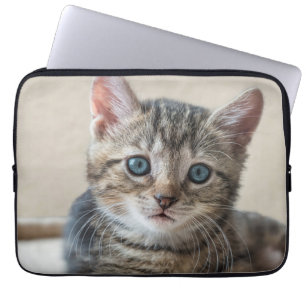 Cute Cat Face Laptop Sleeve