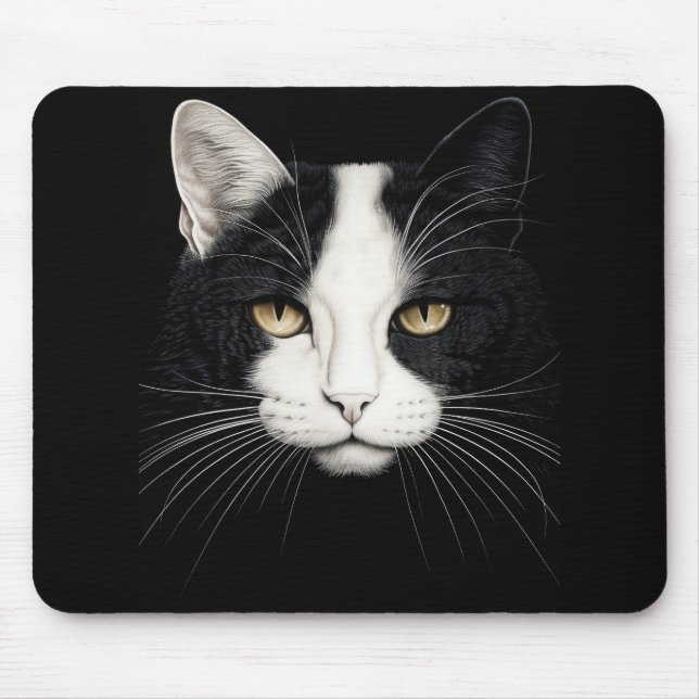 Cute Cat Face Mouse Mat (Front)