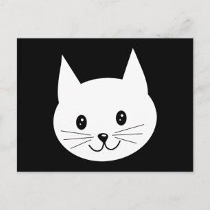 Cute Cat Face. Postcard