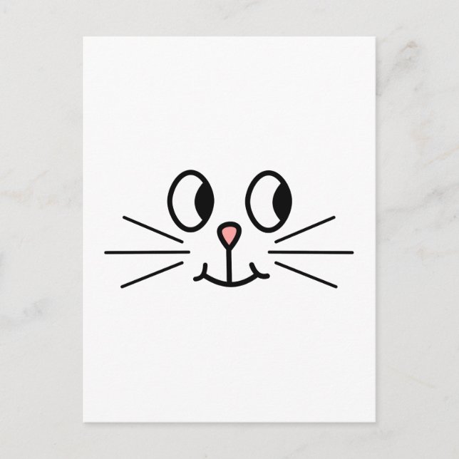 Cute Cat Face. Postcard (Front)