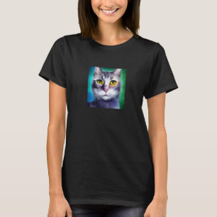 Cute Cat Face Sweet Kitten Kitty Feline Meow Pet W T-Shirt
