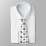 Cute Cat Faces Grey Cat Pattern Tie<br><div class="desc">Sweet cat faces in shades of grey.</div>