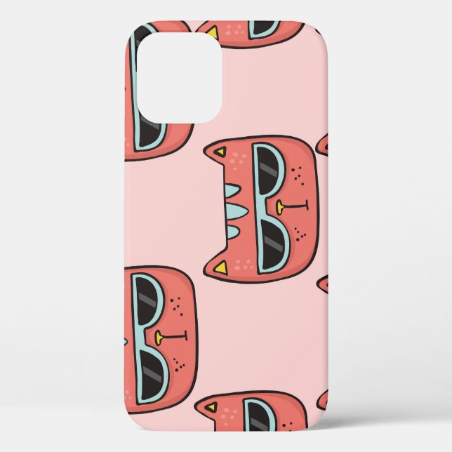 Cute cat faces, seamless pattern. Case-Mate iPhone case (Back)