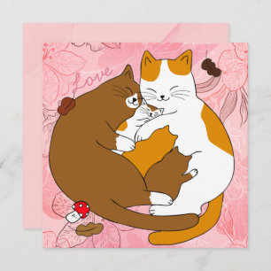 Cute Cat Family Holiday Card