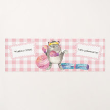Cute Cat Fitness Motivational Pink