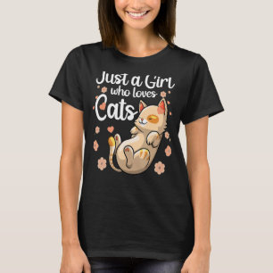 Cute Cat  For Girls Women Kids Kitty Lady Cat Owne T-Shirt