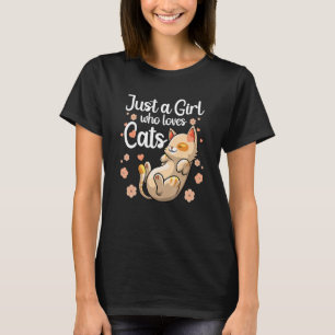Cute Cat  For Girls Women Kids Kitty Lady Cat Owne T-Shirt
