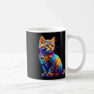 Cute Cat For Kitten Lovers Colourful Art Kitty Ado Coffee Mug