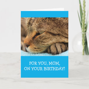 Cute Cat "For Mum" Birthday Card