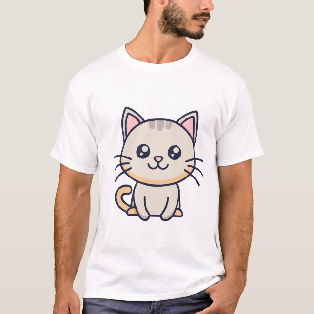 cute cat funny  T-Shirt (Front)
