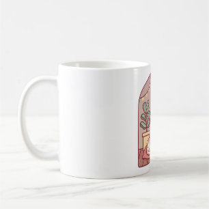 Cute Cat Getting Warm And Cosy In Front Of Firepla Coffee Mug
