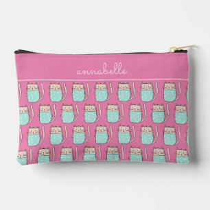 Cute cat girls pink  accessory pouch