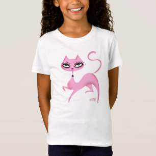 Cute Cat Girls's Tee by Fluff